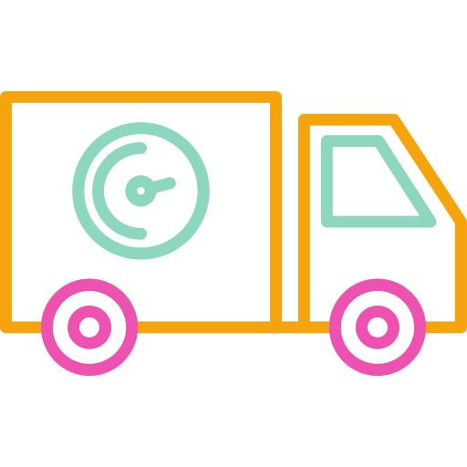 camión de reparto icono gratis