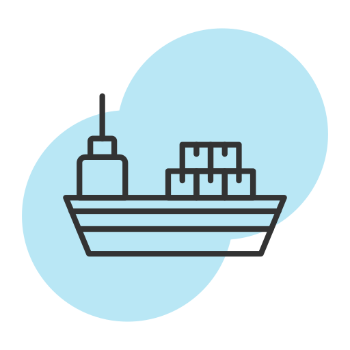 barco de carga icono gratis