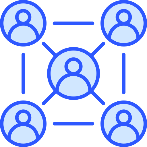 Group dynamics Generic color lineal-color icon