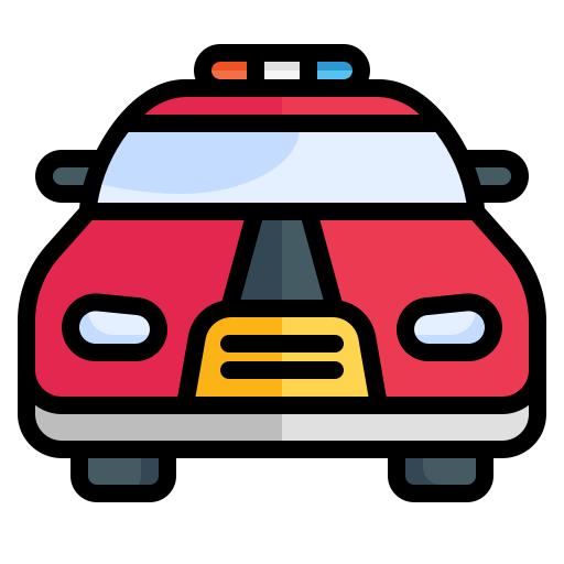 coche de policía icono gratis