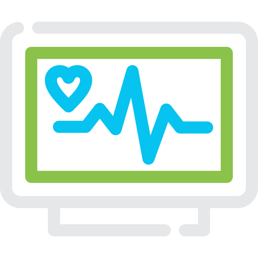 monitor de ecg icono gratis