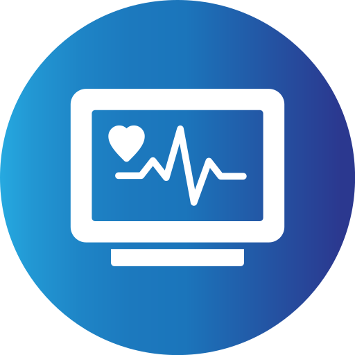 monitor de ecg icono gratis