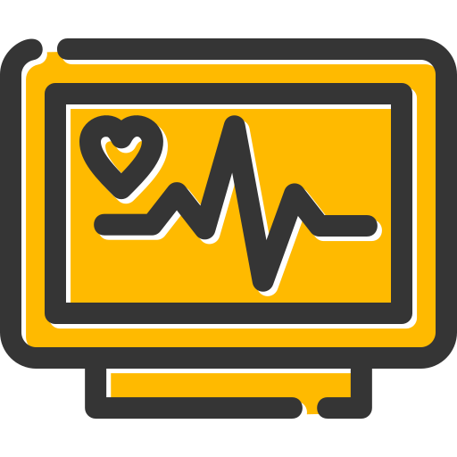 monitor de ecg icono gratis