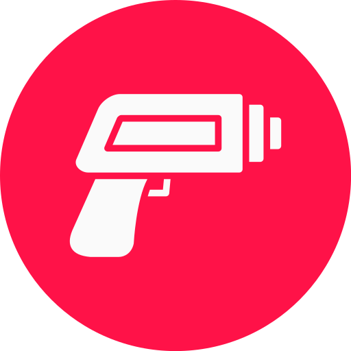 pistola termómetro icono gratis