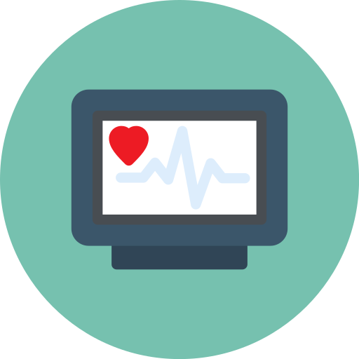 monitor de ecg icono gratis