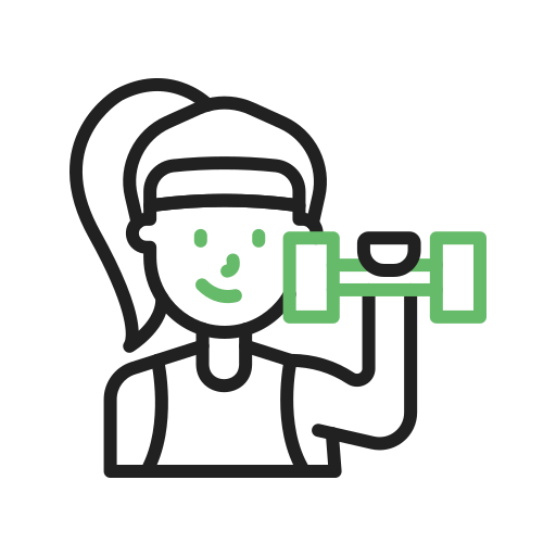 aptitud física icono gratis