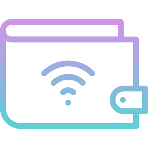 billetera digital icono gratis
