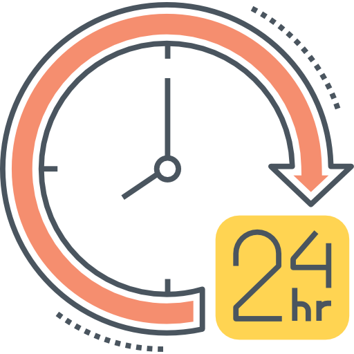 24 stunden kostenlos Icon