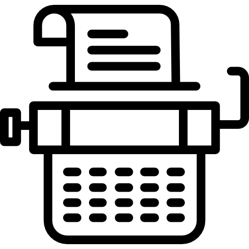 Typewriter free icon