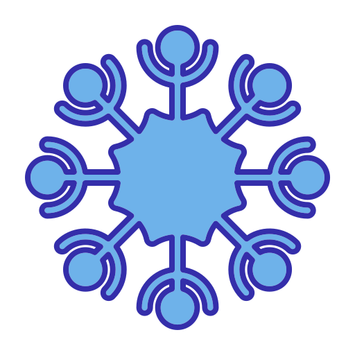 copo de nieve icono gratis