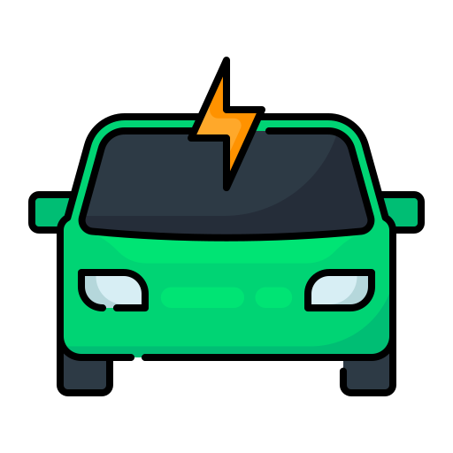 coche eléctrico icono gratis