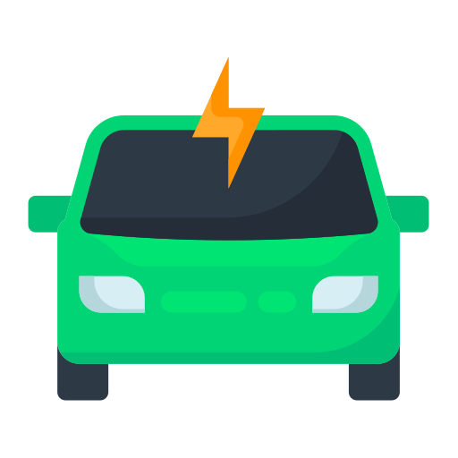 coche eléctrico icono gratis