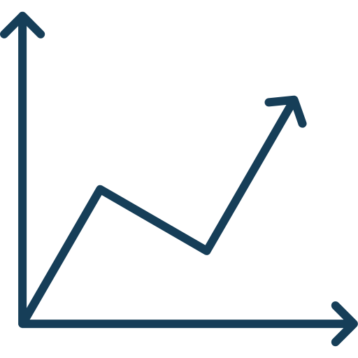 gráfico de linea icono gratis