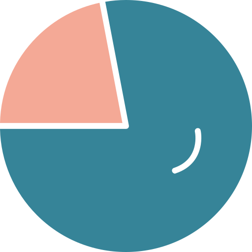 gráfico circular icono gratis