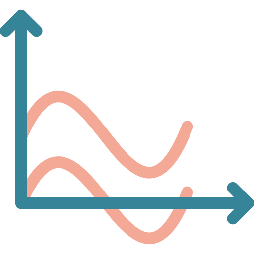 gráfico de ondas icono gratis