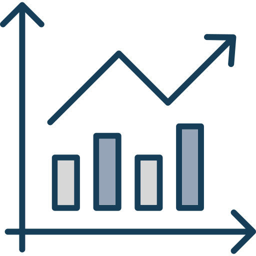 Bar chart free icon