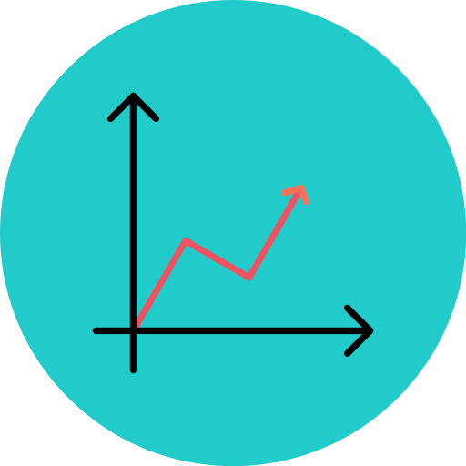 gráfico de linea icono gratis