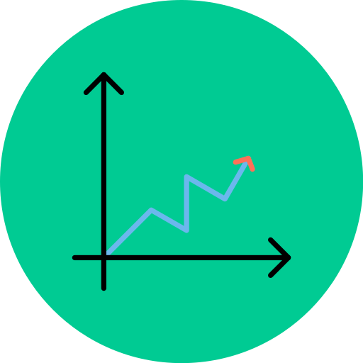 Line chart - Free marketing icons