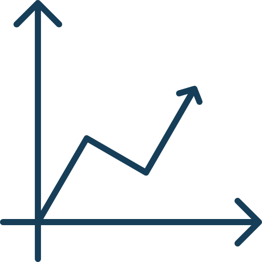 gráfico de linea icono gratis