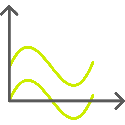 gráfico de ondas icono gratis