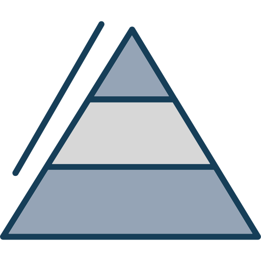 gráfico piramidal icono gratis