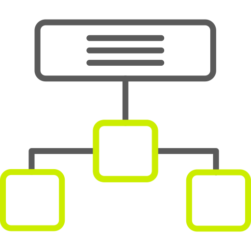 estructura jerarquica icono gratis