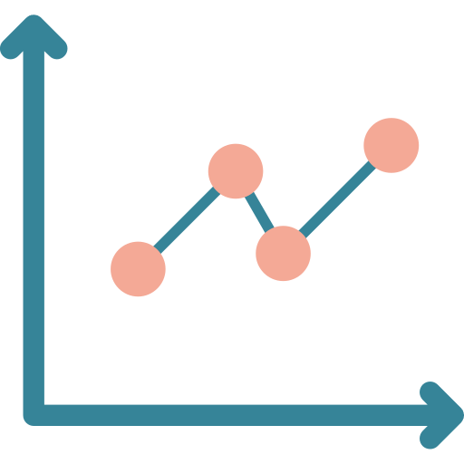 gráfico de linea icono gratis