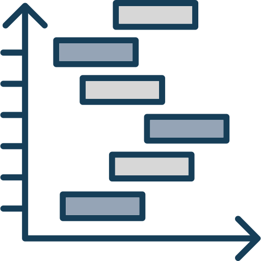 gráfico de gantt grátis ícone