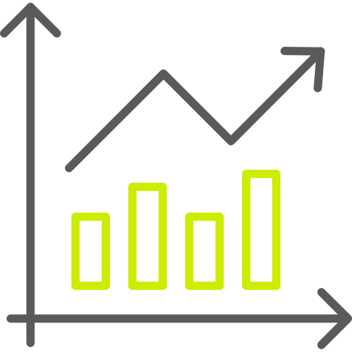 gráfico de barras icono gratis