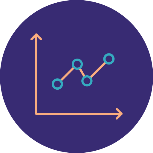 gráfico de linea icono gratis