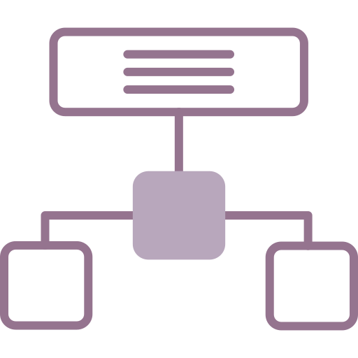 estructura jerarquica icono gratis