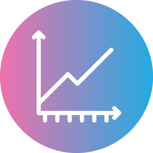 graphique en ligne Icône gratuit