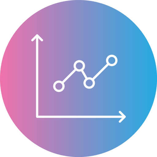 gráfico de linea icono gratis