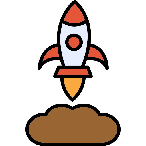 Rocket launch free icon