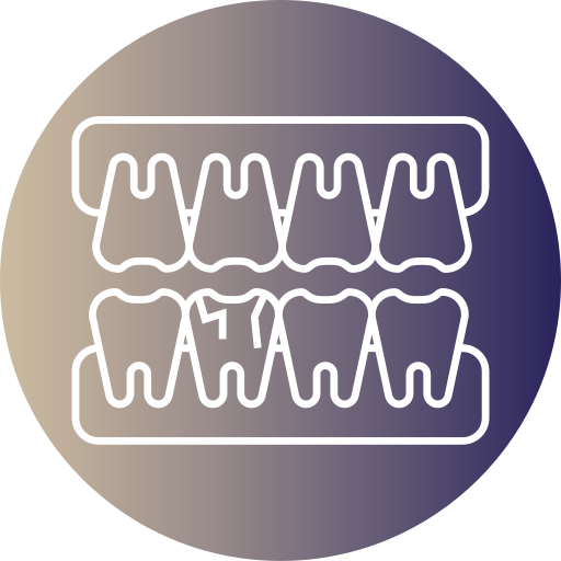 diente quebrado icono gratis