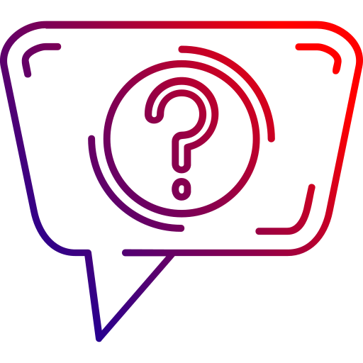 Question Generic gradient outline icon