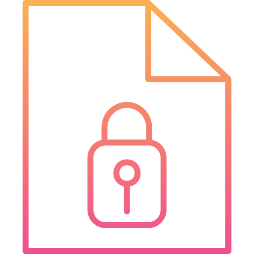 seguridad de datos icono gratis