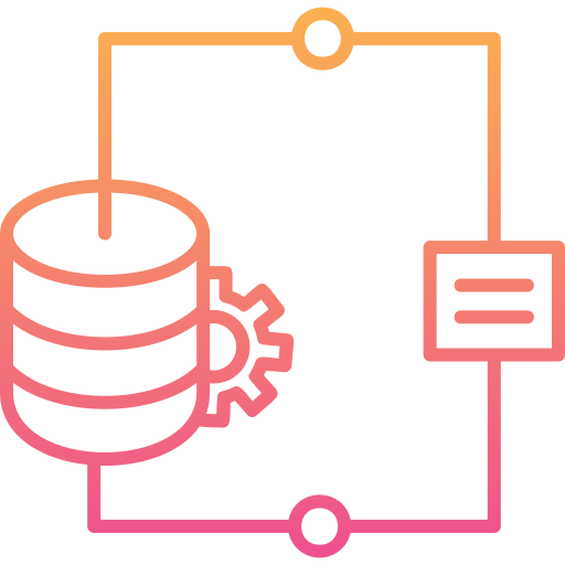 integración de datos icono gratis