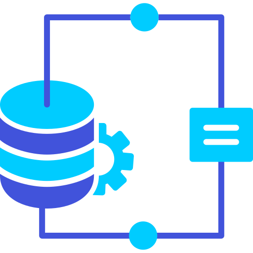 integración de datos icono gratis