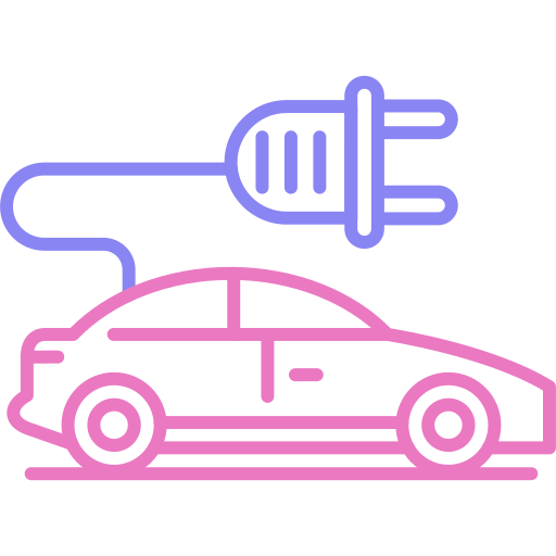 Electric car free icon