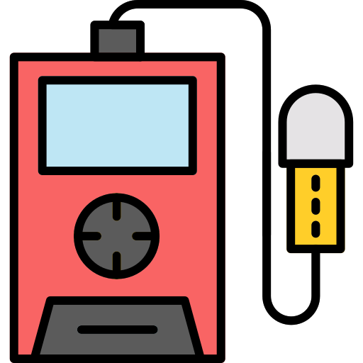 detector de radiación icono gratis