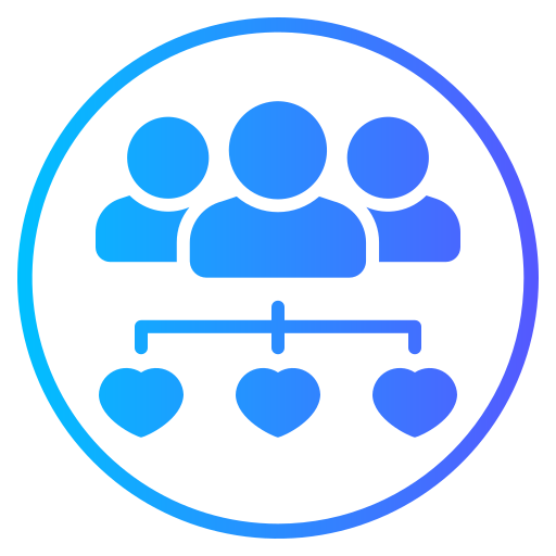 trabajo en equipo icono gratis