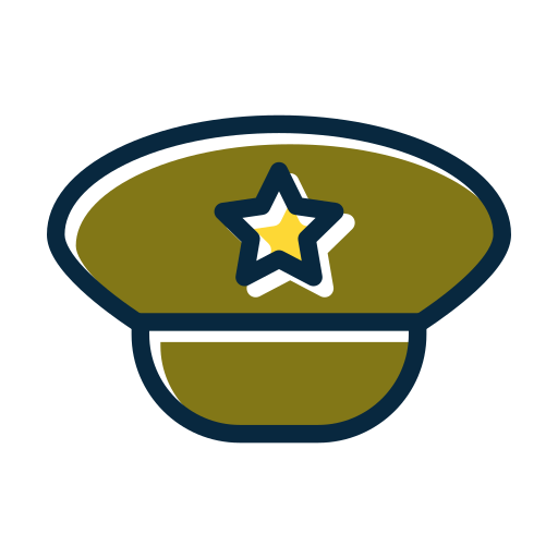 sombrero militar icono gratis