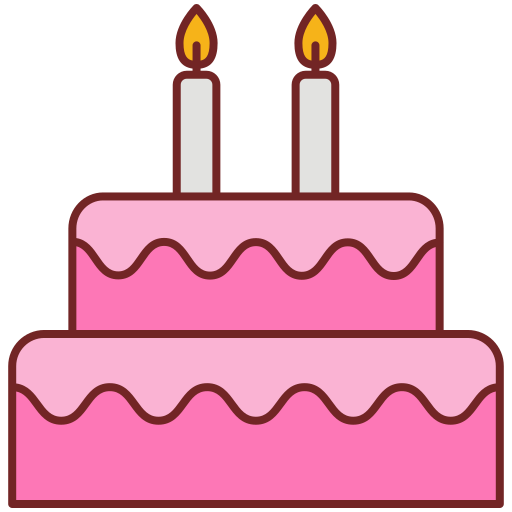 pastel de cumpleaños icono gratis