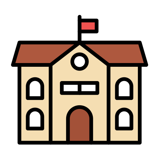 High school - Free buildings icons