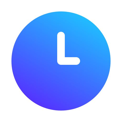 Clock Generic gradient fill icon