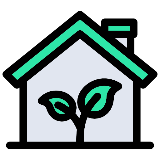 casa ecológica icono gratis