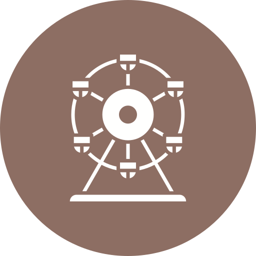 rueda de la fortuna icono gratis