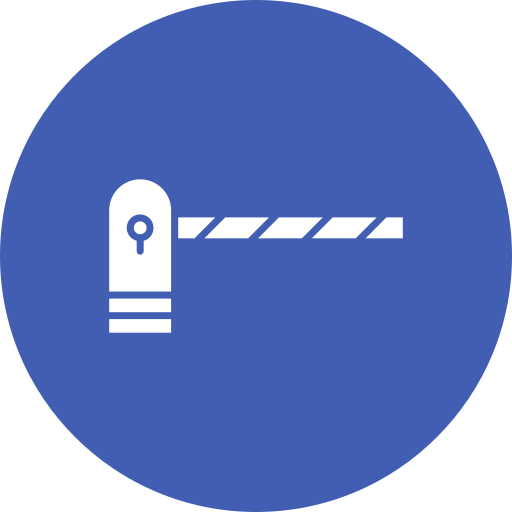barrera de aparcamiento icono gratis