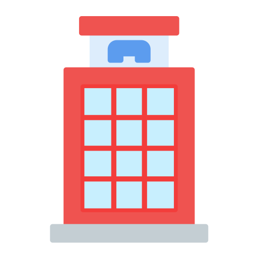 cabina telefónica icono gratis